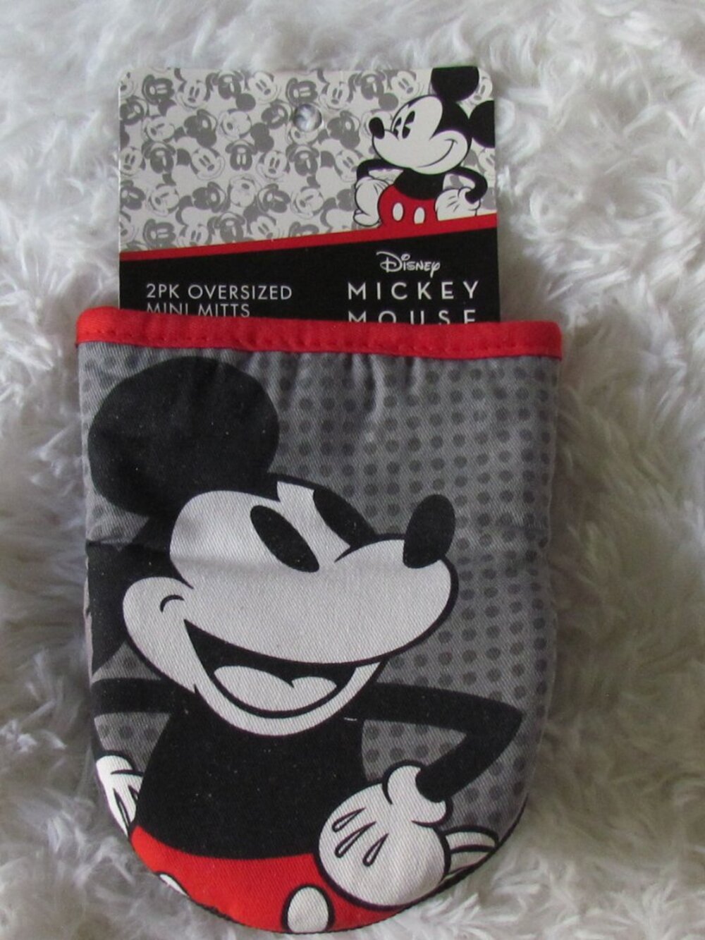 Disney Mickey Mouse 2 Pack Oversized Mini Oven Mitts - NEW